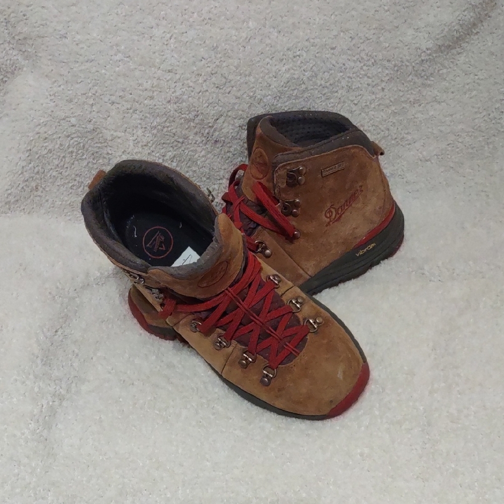 Danner Men's Tan and Red Outdoor Boots